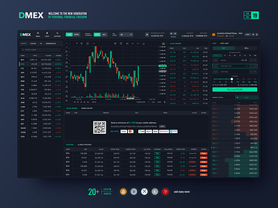 DMEX - Decentralized Margin Trading Exchange blockchain business crypto crypto exchange cryptocurrency cryptocurrency exchange dashboard ui decentralized decentralized app dex ethereum exchange exchange platform finance fintech leverage margin stock trading trading platform