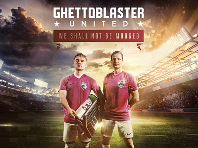 Ghettoblaster United album coverart album art album cover artwork dokodemo electronicmusic football hardwell housemusic photography photoshop sports sportsbranding