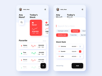 05. Easy stock trading app app btc crypto daily dailyui finance list stock trader trading