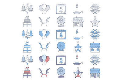 10 Free Christmas Icon christmas free freebie freevector graphics icons typography vector