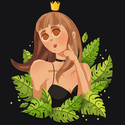 princess Plant character characterdesign cute design dribbble girl illustration plant plants pretty princess