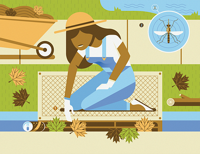 Keep Catch Basins Clean digital art illustration