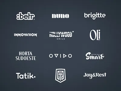 Wordmark Collection behance project brand brand identity branding design flat designs identity designer illustration lettermark logo logofolio logomark logos logotype design logotype designer negative space smart mark typography ui wordmark logo