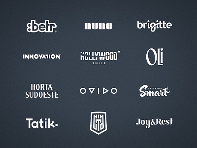 Wordmark Collection behance project brand brand identity branding design flat designs identity designer illustration lettermark logo logofolio logomark logos logotype design logotype designer negative space smart mark typography ui wordmark logo