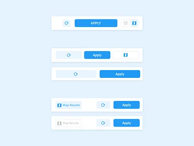Buttons Group design filtes flat nav navigation bar