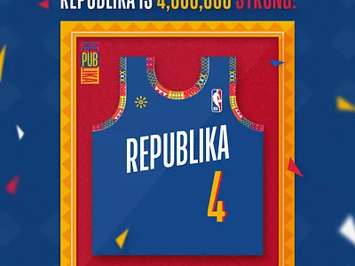 NBA Philippines 4M basketball graphicdesign jersey nba nba poster sports vector
