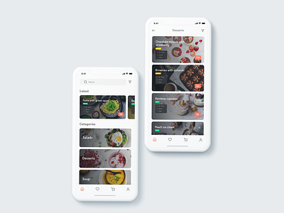 Food recipe app food app food recipe app mobile app mobile app design mobile app ui recipe app