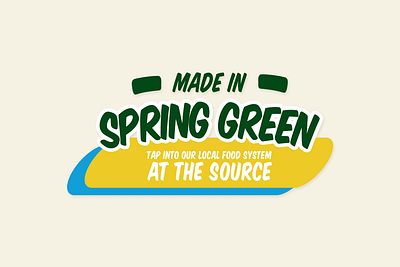 Made In Spring Green Logo brand logo design logodesign