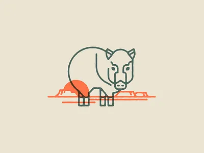 Sonoran Peccary animal branding desert identity illustration javelina minimal peccary southwest vector