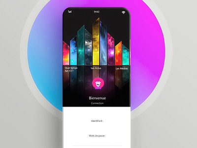 UI design « wellcome » phone phoneconcept