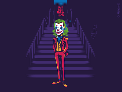 JOKER character color comics dc comics design drawing freaky graphic graphicdesign illustration illustrator inspiration joker vector