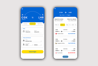 Flight Booking Concept - tiket.com app booking card clean concept design exploration figma flight ios iphone mobile travel ui