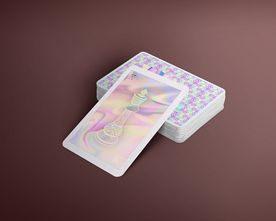 After - Holographic Card design direction artistique graphics holographic holographic foil logo typography