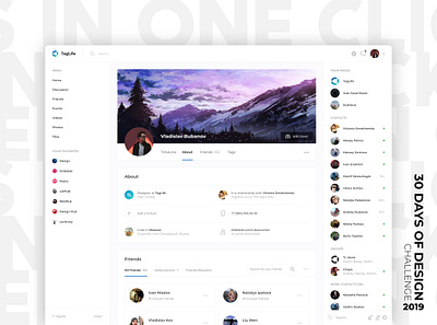 DAY #02 / Profile Page 30daysofdesign daily ui figma profile profile page social media social network web
