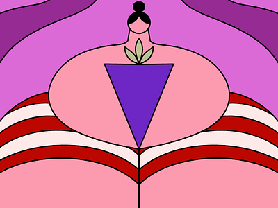 Woman holding a plant holding illustration plant woman