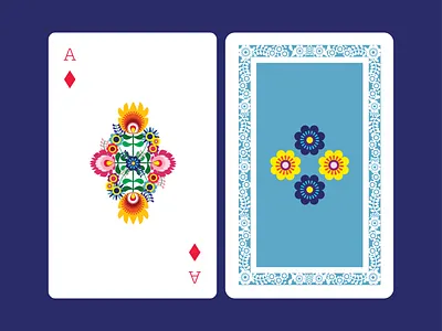 Polish folk inspired cards 2d adobe illustrator cards design flat folkart illustration polish vector weekly warm up
