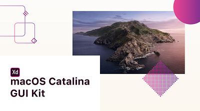 Freebie - Adobe XD Catalina GUI with Light and Dark Mode. 10.15 adobexd catalina colours design download free macos ui uikit