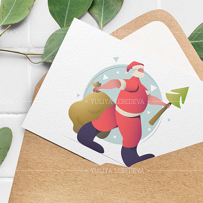 New Year is coming. card character christmas illustration new year santa santa claus vector illustration