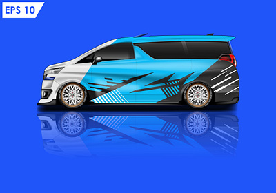 Car wrap mockup design vector eps10 alleuy aouto blue branding car design illustration livery mockup vector vehicle design vehicle graphics vehicle wrap wrap wrapping paper wraps