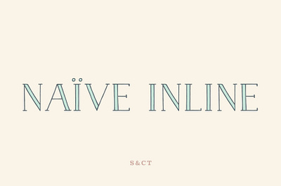 Naive Inline Font Collection best fonts classic font display fonts font font design font family fonts hand drawn hand written handmade lettering logo fonts retro font serif serif font typeface typefaces typography unique fonts vintage font