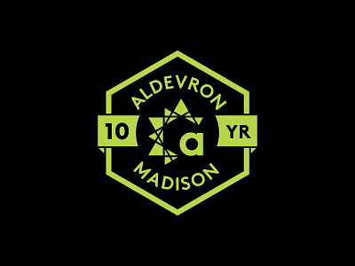 Anniversary Badge anniversary biotech hexagon internal project