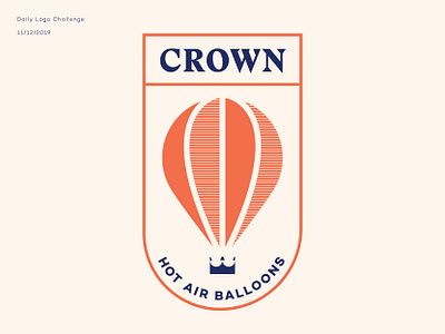 Crown Hot Air Balloons badge crown