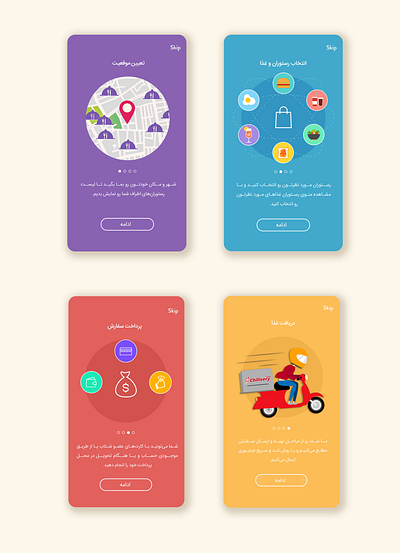 Intro for Chilivery app app design fooddelivery intro resturant ui ux