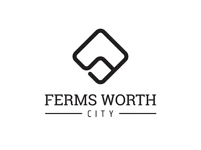 Day #22 - Ferms Worth architect architecture challenge city design designer graphic graphicdesign grid idea logo logo design logodesign logos monogram monoline