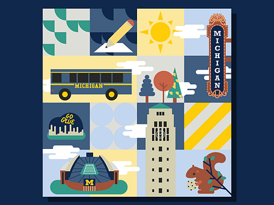 MPlanner Illustration college illustration michigan school university