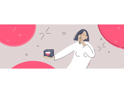 Blood Donation character flo illustration line simple woman