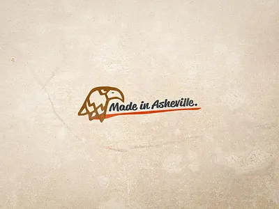 Made in Asheville. branding illustration logo vector