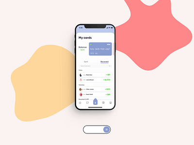 Banking App • Light / Dark Mode 💡🌌 animation app bank bank app budget business clean credit card dark mode design dribbble finance flat inspiration ios app minimal mobile ui uidesign ux