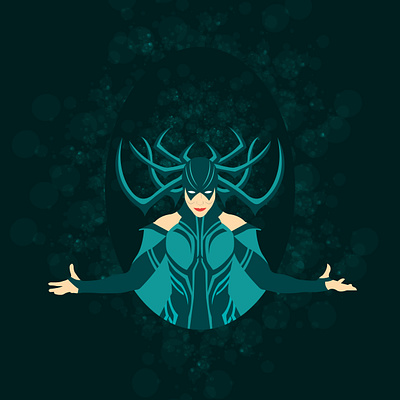 Hela Illustration adobe adobe illustrator avengers branding comics dc graphicdesign hela hela graphic design illustration illustrator marvel thor