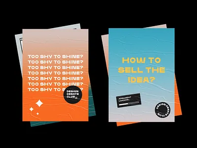 Design Debate Club behance brand branding case study club debate debating design exploration gradient personal poster type typeface typography typography poster
