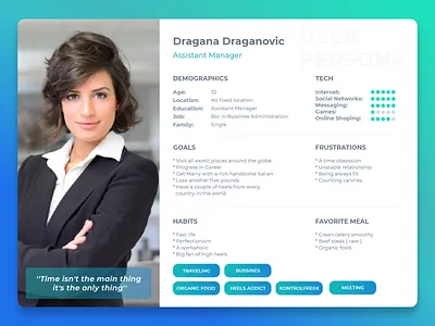 User persona_Jet Fly App design thinking djuric marko markodjuric user experience user persona user persona card user personas ux uxdesign