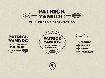 Patrick Yandoc Unchosen Logo System 2 arrows globe hoodzpah identity system logo seal secondary marks travel visual identity