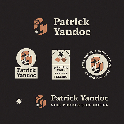 Patrick Yandoc: Unchosen Logo Concept 1 3d badge hoodzpah identity system logo monogram seal stars