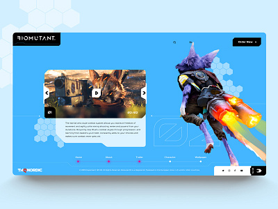 Biomutant 💥 biomutant game interaction uidesign uxdesign webconcept webdesign website