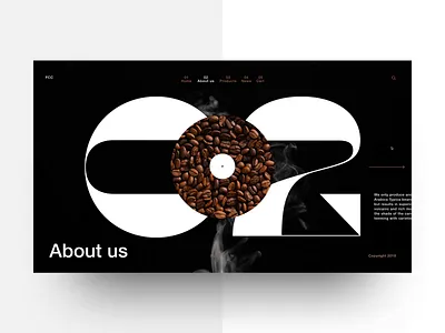 Coffee shop - Landing page ecommerce flat interaction design typography ui ux web design web site