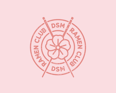 Ramen Club DSM des moines logo mark restaurant