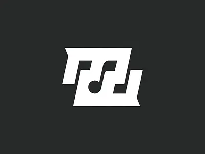 MW Music Label Logo clever doublemeaning music musiclabel musicnote negativespace