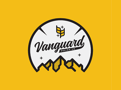 Vanguard Mountain Badge appareldesign badge badgedesign badgelogo brandidentity branding brandlogo logo logodesign logodesigner mountain mountainbadge naturelogo vanguarddesignco