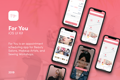 For You App || Booking UI Kit 2019 trends apps apps screen booking ios sketch ui design ux design ux ui design xd