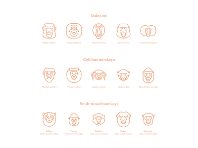 Monkeys Series Pt 2 figma icon iconography illustration