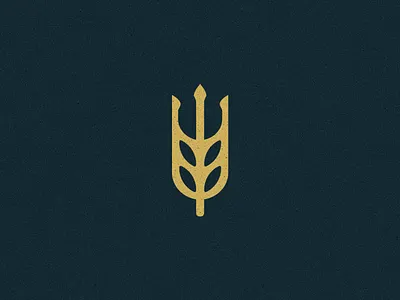 Neppo's Brew Co. Brandmark beer branding brandmark brewery brewery logo brewing neptune poseidon trident wheat