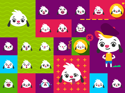 Playkids | Redesign Character absjtract catoon dog flat kids playkids redesign