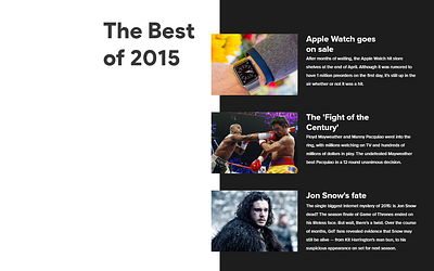 Daily UI #063 The Best of 2015 2015 app daily daily 100 challenge daily ui daily ui 063 dailyui dailyui 063 dailyuichallenge design the best of 2015 ui ux web