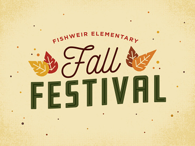 Branding- Fishweir Fall Festival design drawing fall festival illustration logo type typography