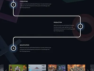Game development studio ui ux