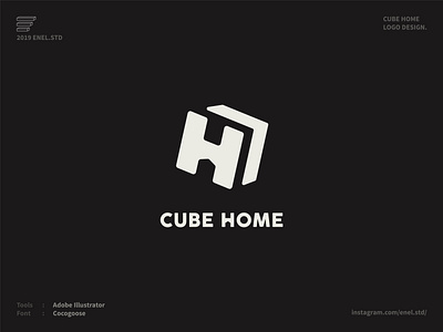 CUBE HOME app black brand identity branding design geometry home icon illustration logo logodesign logoideas logoinspiration logoinspire logos mark monogram logo professional logo real estate vector